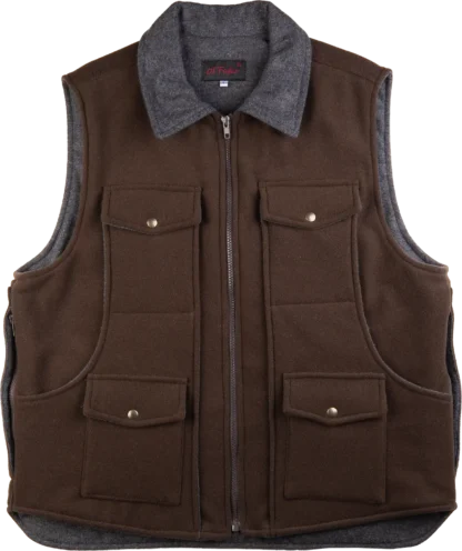 Gilet Lana con collo